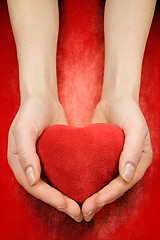 Image showing hands with heart