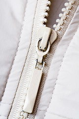 Image showing white zipper