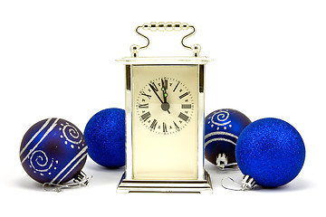 Image showing  five minutes to New Year