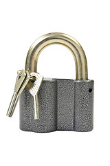 Image showing padlock  isolated on white background