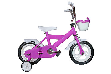 Image showing purple children's bicycle