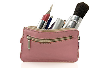 Image showing pink cosmetic bag