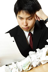 Image showing Stressed businessman