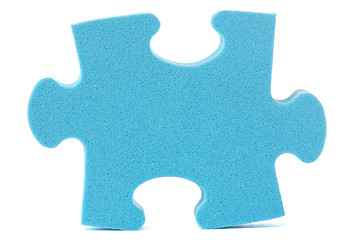 Image showing  blue puzzle piece