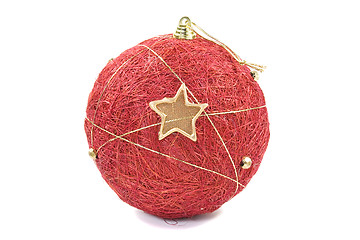 Image showing christmas bauble over a white