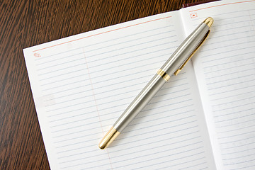 Image showing  pen and notebook 