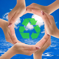 Image showing help the earth by Recycling