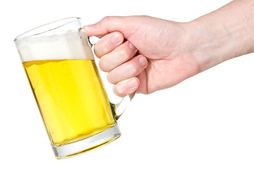 Image showing hand with beer-mug