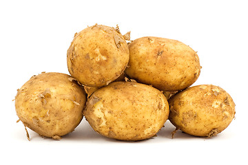 Image showing pile of fresh potatoes