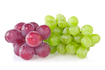 Image showing green and red grapes 