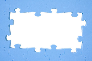 Image showing blue puzzle frame 