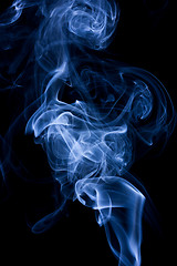 Image showing blue abstract smoke