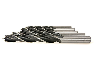 Image showing set of metal drill bits