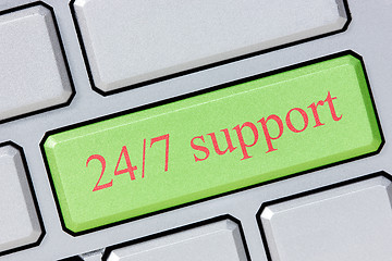 Image showing 24/7 support 