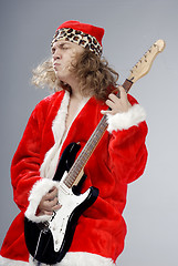 Image showing Heavy metal music of Santa Claus