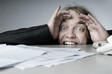 Image showing Businessman in a crisis