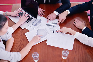 Image showing business people in a meeting at office