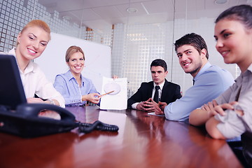 Image showing business people in a video meeting