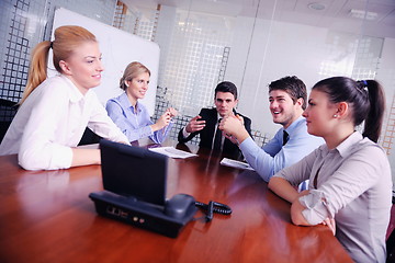 Image showing business people in a video meeting