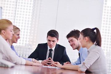 Image showing business people in a meeting at office