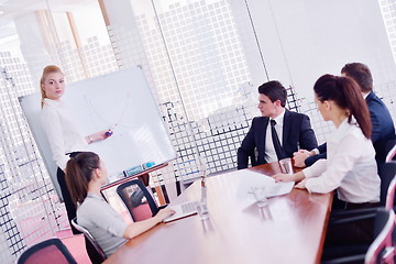 Image showing business people in a meeting at office