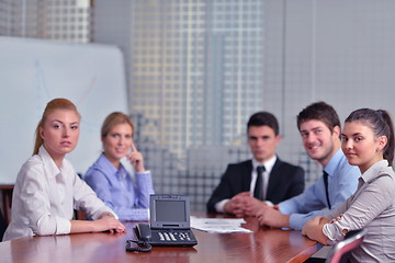 Image showing business people in a video meeting