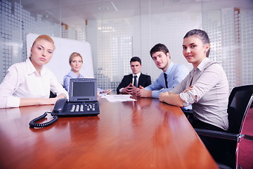 Image showing business people in a video meeting