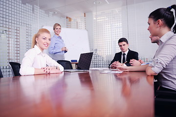 Image showing business people in a meeting at office