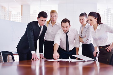 Image showing business people in a meeting at office