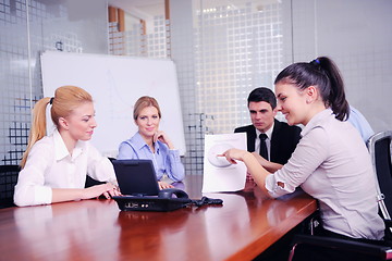 Image showing business people in a video meeting