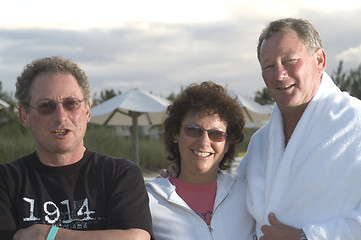 Image showing family at tropical resort