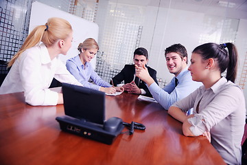 Image showing business people in a video meeting