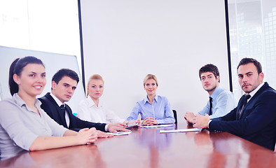 Image showing business people in a meeting at office