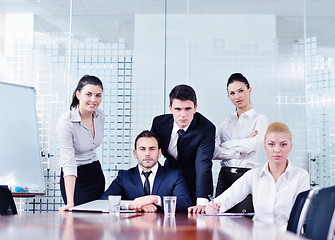 Image showing business people in a meeting at office