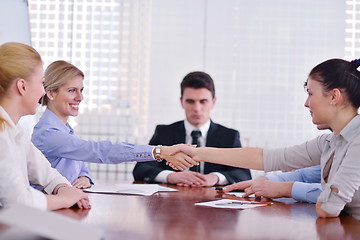 Image showing business people in a meeting at office