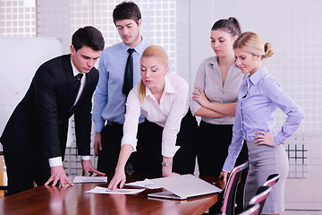 Image showing business people in a meeting at office