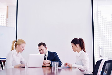 Image showing business people in a meeting at office