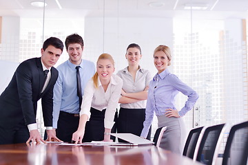 Image showing business people in a meeting at office