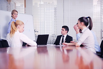 Image showing business people in a meeting at office