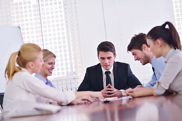 Image showing business people in a meeting at office