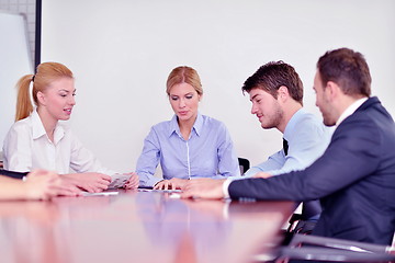 Image showing business people in a meeting at office