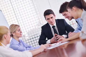 Image showing business people in a meeting at office