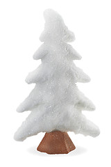 Image showing  abstract fir tree from artificial ice for Christmas isolated on