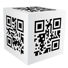 Image showing cube with qr code