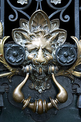 Image showing brass knocker in buenos aires argentina