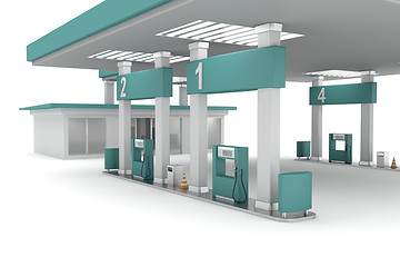 Image showing Petrol station