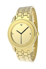 Image showing Gold watch