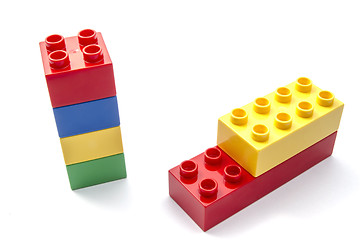 Image showing Colorful building blocks
