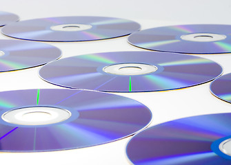 Image showing Rows of CDs

