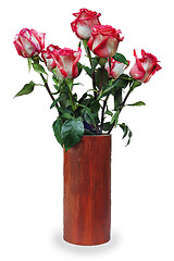 Image showing colorful flower bouquet from roses arrangement centerpiece in va